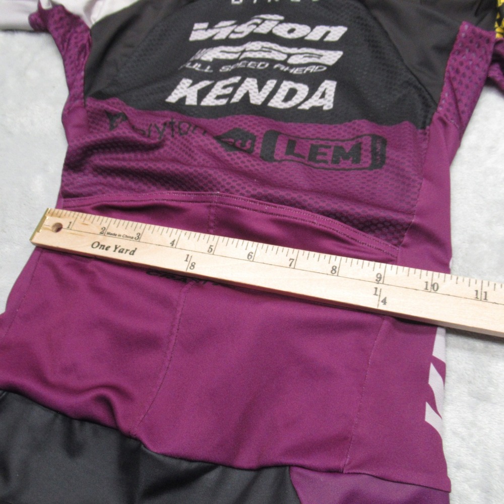Craft Cycling Triathlon Suit Jersey Womens Small Purple Diamond Padded Full Zip - Picture 10 of 15